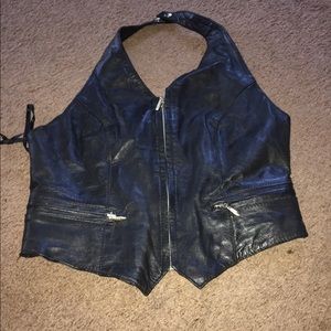 Women’s leather holster vest